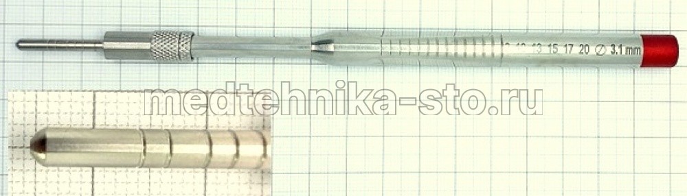 Остеотом прямой выпуклый 3,1 мм