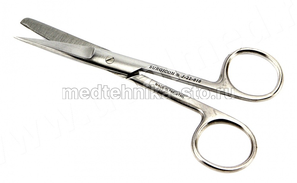Ножницы с одним острым концом прямые детские, 125 мм, Surgicon