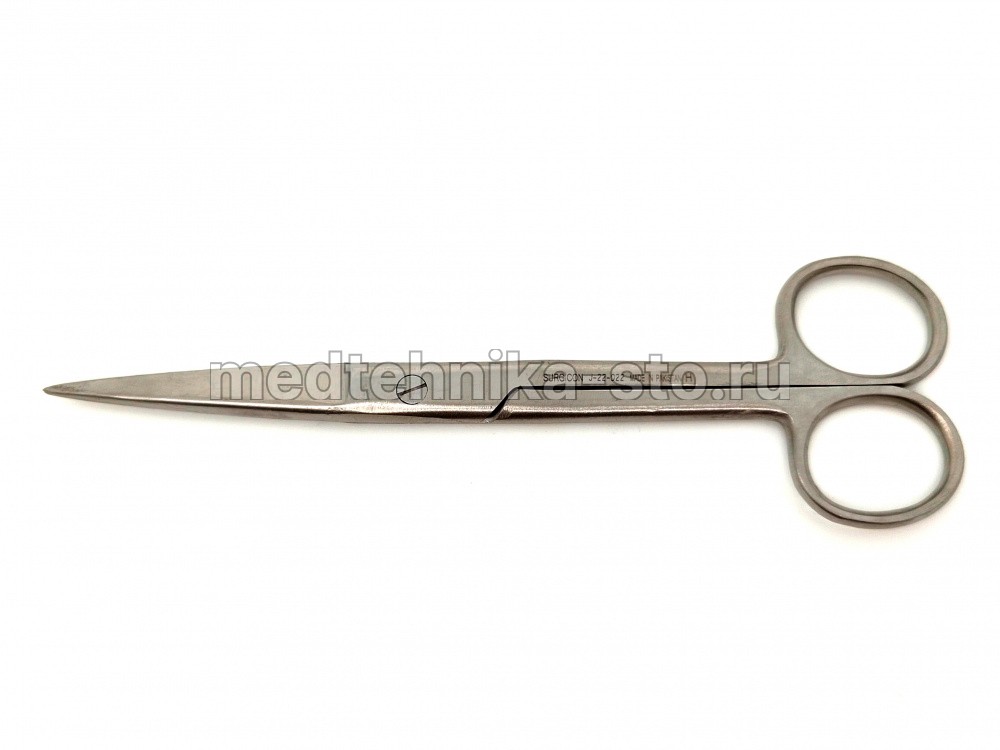 Ножницы с двумя острыми концами прямые, 175 мм, Surgicon