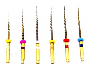 Протейперы Ultratapers машинные  NiTi Gold ассорти SX-F3 Супер файлы, 6 шт